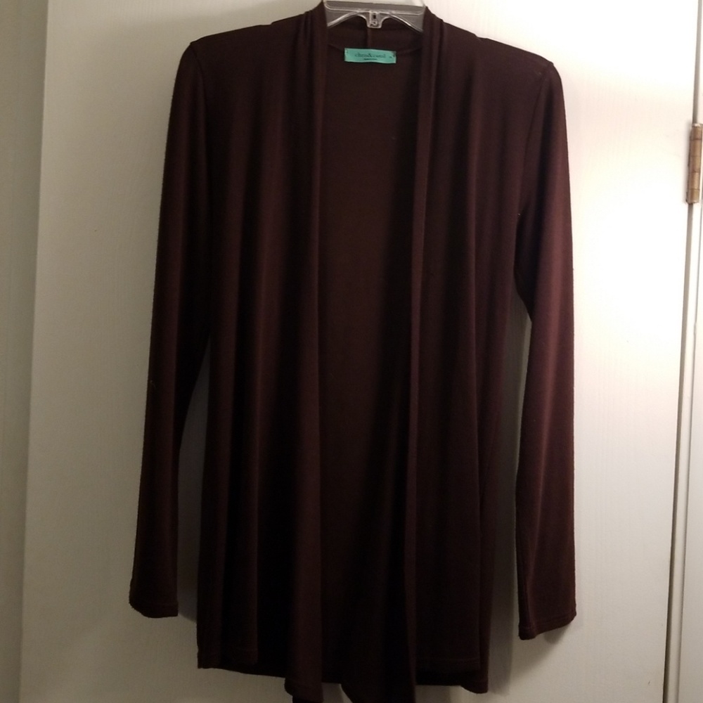 Brown cardigan